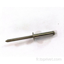 Rivets aveugles ouverts en acier inoxydable de 4,0 mm